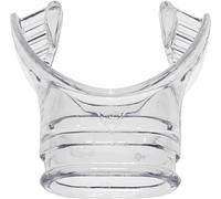 Cressi Sub S.p.A. Alpha Ultra Dry/Beta Clear Embouchure pour tuba Transparent