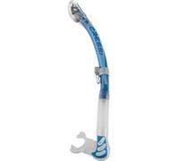 Cressi Tuba de plongée Alpha Ultra Dry - Valve anti-éclaboussures, embout anatomique - Bleu