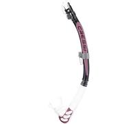 Cressi Alpha Ultra Dry Tuba de plongée en Silicone Sec, Mixte, Transparent/Rose