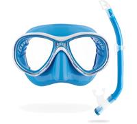 Cressi Kit snorkeling Marea VIP Colorama & Gamma Junior Bleu Enfants