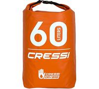Cressi Sub S.p.A. Dry Back Pack Premium Sac à Dos 100% Étanche Imperméable - Flottant Haute Qualité Orange 60 L