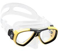 Cressi Focus, Yellow Masque de plongée Adulte Unisexe, Clear/Jaune