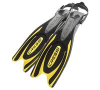 Cressi Sub S.p.A. Frog Plus Palme réglables Noir/Jaune L/XL