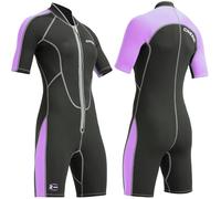 Cressi Sub S.p.A. Lido Lady 2 mm Combinaison court Femme, Noir/Lilas, Taille 48-50