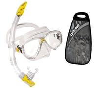 Cressi Sub S.P.A. Marea Vip Masque Et Tuba Gamma Plongée Sous-Ensemble Transparent/Jaune Jaune