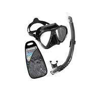 Cressi sub s.p.a. matrix & gamma combo masque de plongée noir
