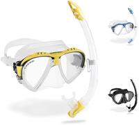 Cressi Sub S.p.A. Matrix & Gamma Combo Set de snorkeling Clear/Yellow