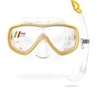 Cressi Ensemble masque Onda + tuba Mexico, transparent/jaune, taille unique, unisexe