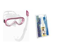 Cressi Sub S.p.A. Onda Mare Masque et Tuba Mexico plongée sous-Ensemble Transparent/Rose & Sub S.p.A. Spray antibuée Blanc 60 ML