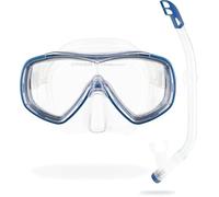 Cressi Sub S.p.A. Ondina Vip Set de masque + tuba plongée enfant Transparent/Bleu
