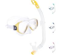 Cressi Sub S.P.A. Ondina Vip Set De Masque + Tuba Plongée Enfant Transparent/Jaune Jaune