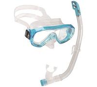 Cressi Set de plongée Ondina VIP Junior – Enfants 7–13 ans – Clear/Aquamarine