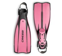 Cressi Sub S.p.A. Pro Light Palmes Réglables de Plongée/Natation Mixte, Noir/Rose, M/L-41/43