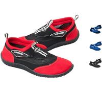 Cressi Sub S.p.A. Reef Shoes Chaussures de Plage & Piscine Mixte, Noir/Rouge, 45