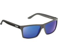 Cressi Rio-Sunglasses Lunettes de Soleil Mixte, Noir/Lentilles Bleu, Taille Unique