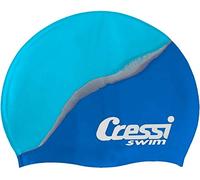 Cressi Sub S.p.A. Silicone Kids Cap Shark Bonnet de Natation Bleu Royale/Bleu Uni