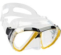 Cressi Sub S.p.A. Tauchmaske Big Eyes Evolution Crystal Masque de plongée Mixte, Jaune (Transparent/Jaune), Taille Unique