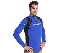 Cressi Sub S.p.A. Thermo Vest Man Long SL Maillot Élastique Thermique Manches Longues ou Courtes Bleu S/2 (48)