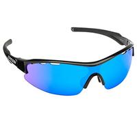 Cressi Sub S.p.A. Vento Lunettes de Soleil Mixte, Noir/Lentilles Bleu, Unisexe