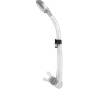Cressi Tuba Supernova Dry – Valve, embout en silicone, Transparent/Argent