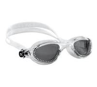 Cressi Lunettes de natation Flash – Medium blanc – Verres fumés