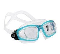 Cressi Lunettes de natation Galileo Glass blanc bleu clair verres transparents