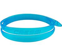 Cressi Swim Eyewear Silicone Strap + Loop Sangle avec loquet pour Lunettes de Natation Unisex-Adult, Bleu, Une Taille
