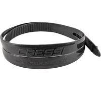 Cressi Swim Eyewear Silicone Strap + Loop Sangle pour Lunettes de Natation Unisex-Adult, Noir, Une Taille
