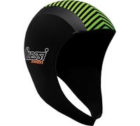 Cressi Swim Hood 2mm Casque de protectionpour la Natation/Snorkeling/plongée Unisex-Adult, Noir/Lime, S/M
