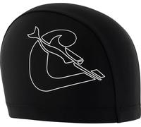 Cressi Tago Swim Cap Spandex Black/White - Bonnet de Natation Spandex pour Adultes, Noir/Blanc, Taille Unique