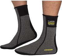 Cressi Thermal Undersuit Socks Bottes Thermiques pour Combinaison étanche Unisex-Adult, Gris/Noir, XL