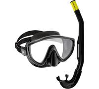 Cressi Tino & Island 2.0 Mask & Snorkel Kits, Noir/Noir