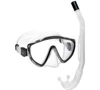 Cressi Tino & Island 2.0 Mask & Snorkel Kits, Transparent/Noir