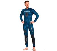 Cressi Tokugawa Man Monopiece 3mm Combinaison pièce en néoprène Men's, Bleu Camouflage, XXXL