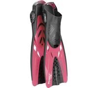 CRESSI Tonga Fins Black/Pink S/M - Palmes Adulte Légères, Courtes et Ajustables, Idéales pour la Plongée, Apnée, la Natation, Noir/Rose, S/M