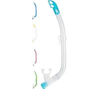 Cressi Top Snorkel Petit Tube respiratoire Mixte, Transparent/Aquamarine, Une Taille
