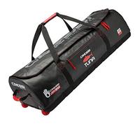 Cressi Tuna Dry Wheel Bag Grand Sac étanche avec Roues Mixte Adulte, Noir/Rouge, 120 L