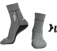 Cressi Ultra Stretch Neoprene Socks 1.5mm - Escarpines Neopreno Ultrastretch, Unisex-Adult Gris/Blanco , M