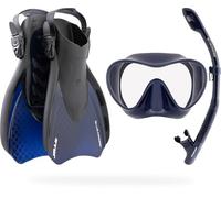 Cressi Voyager Set Masque + snokel + Palmes Bleu Marine S/M