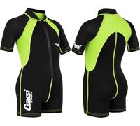 Cressi Combinaison shorty enfant Kid Shorty 1,5 mm Noir/Lime 3 ans