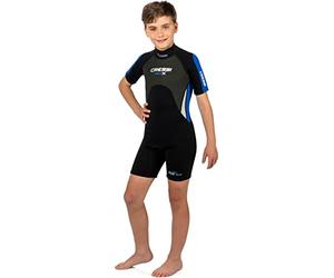 Cressi - Wetsuit Junior Shorty 2.5mm pour Snorkeling et Plongée en Scaphandre Autonome - Bleu - Néoprène - Enfants, Amateurs de Plongée et de Palmes - Petits Garçons - Unisex