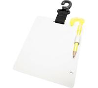 CRESSI Writing Slate 150mmx127mm S Wristboard for Communicating in Scuba Diving Unisex-Adult, Blanc/Noir, 150x127mm