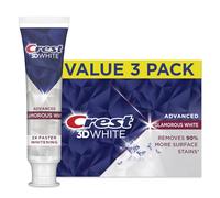 Crest 3D White Advanced Glamorous White Dentifrice blanchissant des dents, 93,6 g, Lot de 3