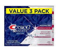 Crest 3D White Advanced Glamorous White Teeth Whitening Toothpaste, 3.8 oz, Pack of 3