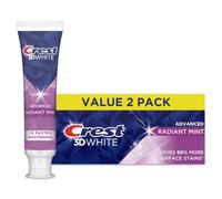 Crest 3D White Radiant Mint Whitening Toothpaste, 3-Pack, 323 Grams, Mint