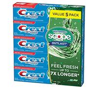 Crest Complete Whitening + Scope Mint Outlast Lot de 5 dentifrices 206 g