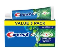 Crest Plus Scope Outlast Complete Whitening Toothpaste, Mint, 5.4 Ounce, 3 Count