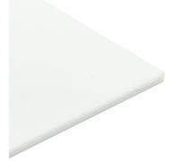 CrestGlass Feuille de Plastique Acrylique Blanc Mat 5 mm, 297mm x 210mm / A4