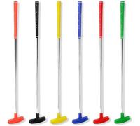Crestgolf Mini Putter de Golf 33 Pouces, Putter en Caoutchouc Bidirectionnel, Putter de Golf en Caoutchouc. Pack de 6 Couleurs Mélangées