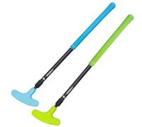 CRESTGOLF Mini Putter de Golf, Putter en Caoutchouc Bidirectionnel, Putter de Golf en Caoutchouc, Longueur réglable (Bleu Ciel + Vert)